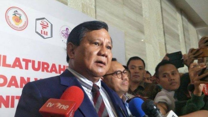 Ketua Umum Gerindra yang juga Menteri Pertahanan RI, Prabowo Subianto