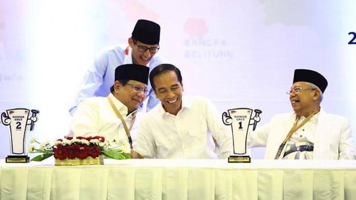 Trending Medsos, Netizen: Coblos Jokowi-Maruf, Bonus Prabowo Sandi (foto/int) 