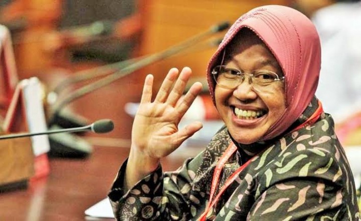 Menteri Sosial yang juga Wali Kota Surabaya, Tri Rismaharini