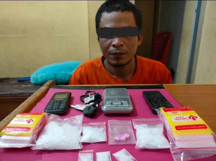 Polres Pelalawan Berhasil Ringkus Kurir Narkoba Berasal dari Pekanbaru