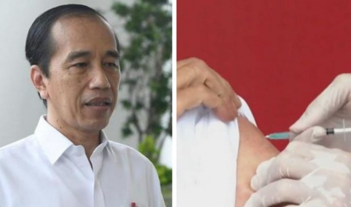 Jadi Orang Pertama Disuntik, Jokowi Divaksin Trending Topik (foto/int) 