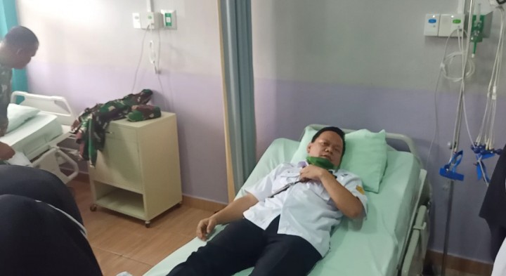 10 Penerima Vaksin Pertama di Pelalawan Melakukan Screening Kesehatan di RSUD Selasih (foto/int) 