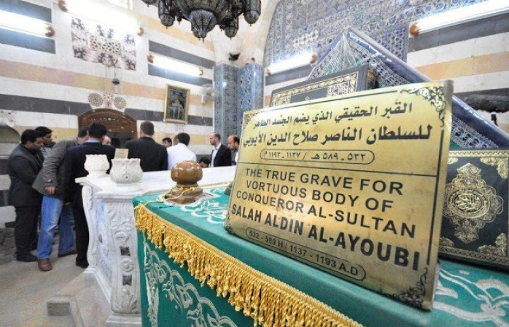 Makam pahlawan besar Islam, Salahuddin Al Ayyubi yang pernah diziarahi Bung Karno tahun 1967 silam. Foto: int 