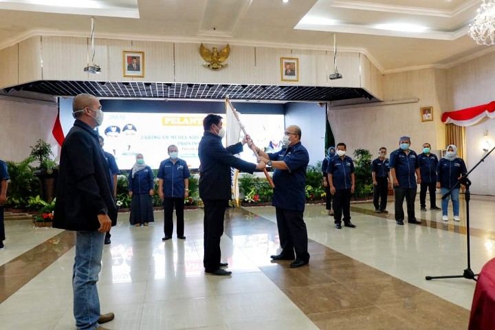 Prosesi Dheni Kurnia dilantik sebagai Ketua JMSI Provinsi Riau