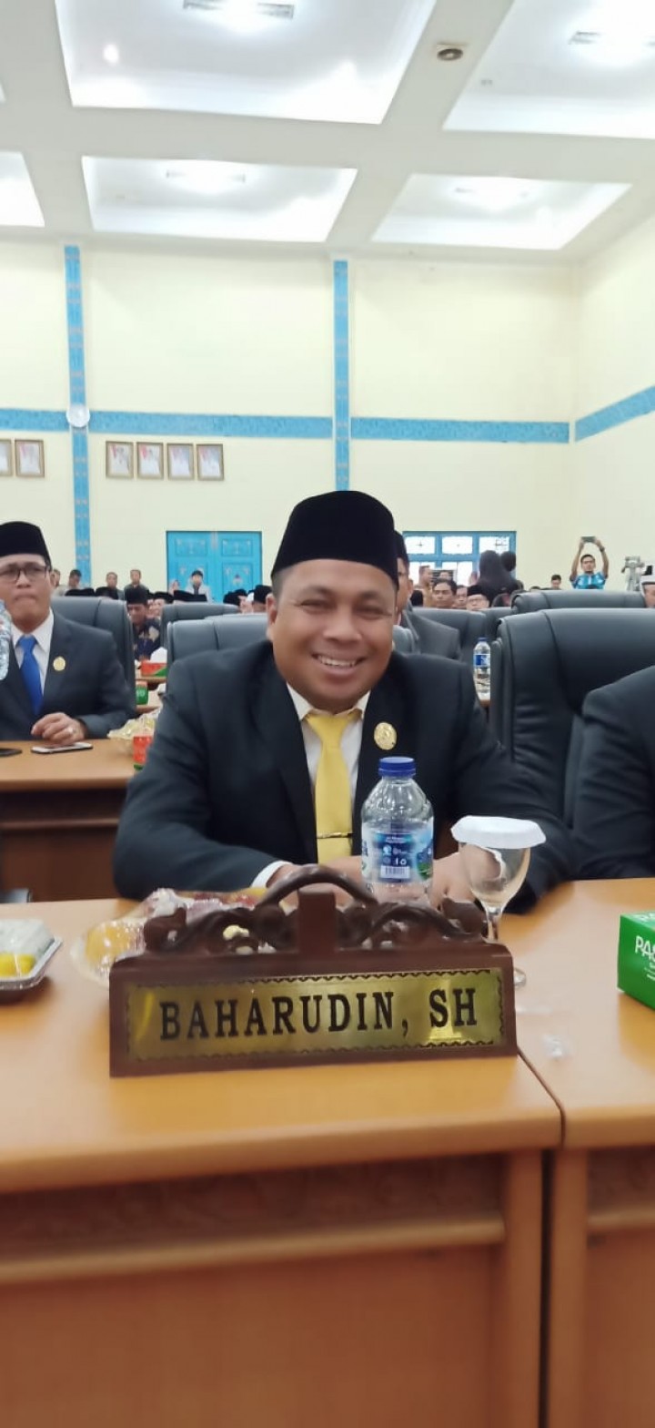 Senin Depan Baharuddin Dilantik Sebagai Ketua DPRD Pelalawan (foto/ardi)