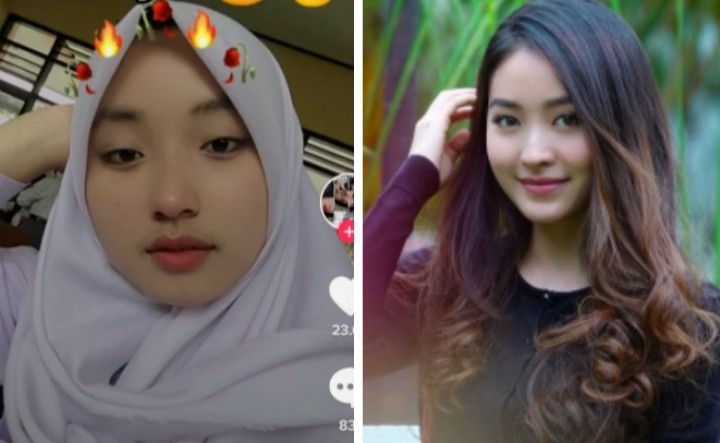 Viral Gadis Cantik Ini Disebut Netizen Mirip Natasya Wilona Versi Berhijab (foto/int)