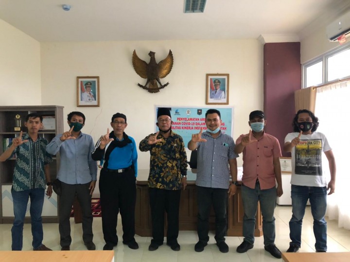 DPAD dan PWI Inhil Siap Bersinergi Galakkan Literasi (foto/rgo) 