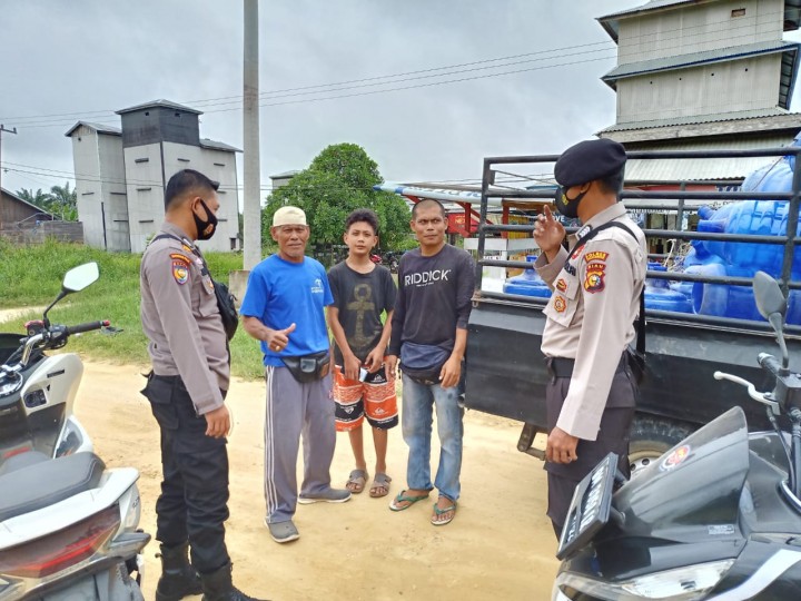 Polsek Teluk Meranti rutinkan Operasi Yustisi Protokol Kesehatan diwilayah binaanya