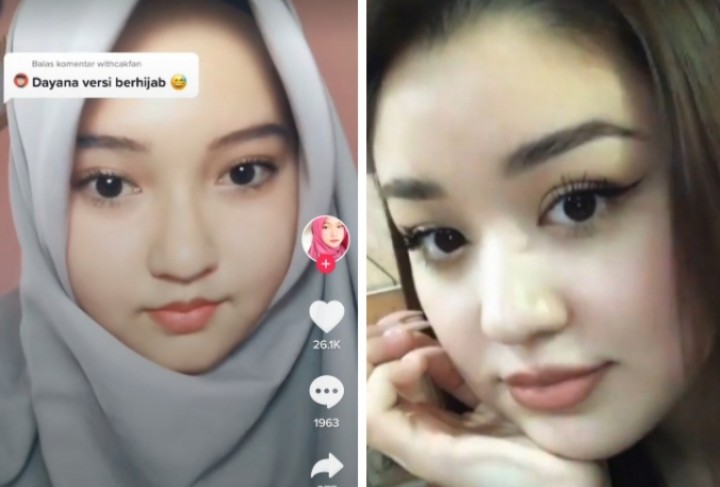 Gadis Berhijab Cantik Ini Disebut Mirip Dayana Kazakhstan, Netizen Bilang Begini (foto/int)
