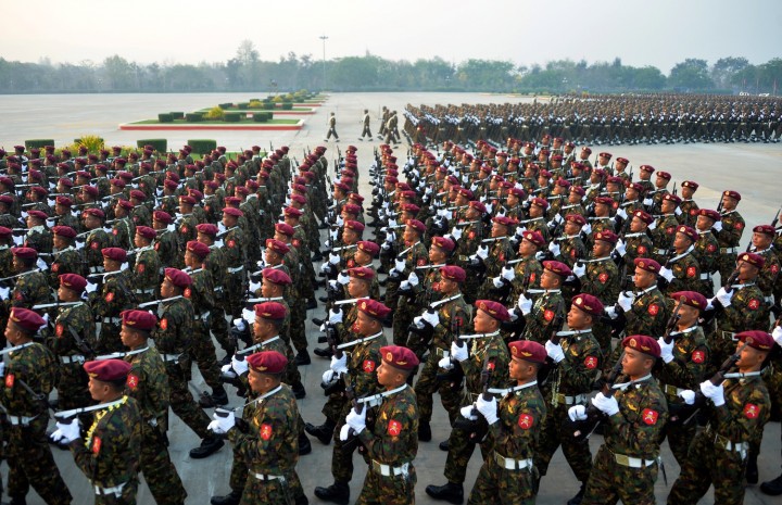 ilustrasi/militer myanmar