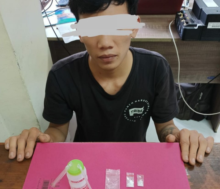 Polres Siak Kembali Amankan Satu Orang Pengedar Narkotika di Kecamatan Tualang (foto/lin) 