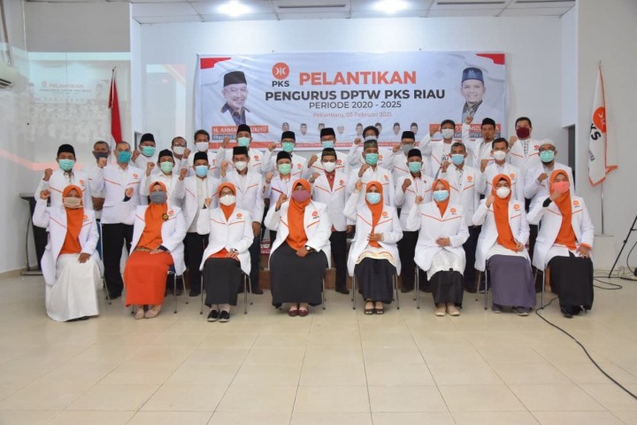 Jajaran pengurus DPW PKS Riau