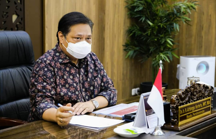  Menteri Koordinator Bidang Perekonomian RI Airlangga Hartarato. Foto: Twitter/@@airlangga_hrt
