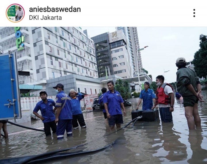 Unggahan foto Gubernur Anies Baswedan di akun Instagramnya
