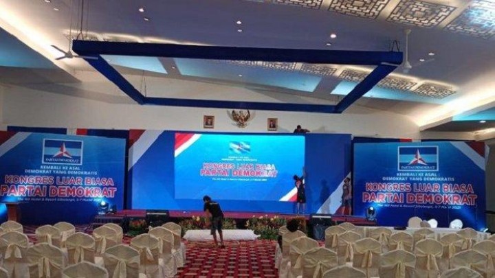 Kongres Luar Biasa (KLB) Demokrat di Deli Serdang, Sumatera Utara. (Foto: Tribunnews)