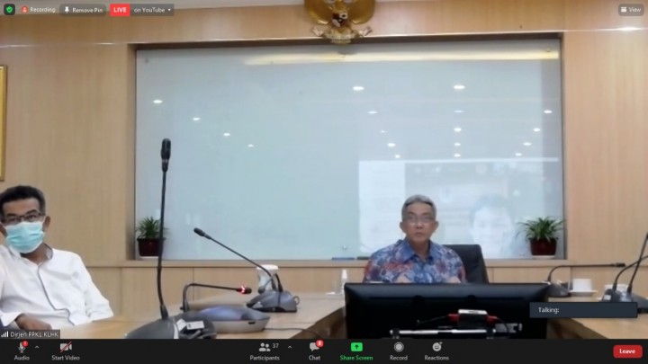 Direktur Jenderal Pengendalian Pencemaran dan Kerusakan Lingkungan (PPKL) M.R. Karliansyah, saat media briefing di Jakarta, Jumat 5 Maret 2021. Foto: ist