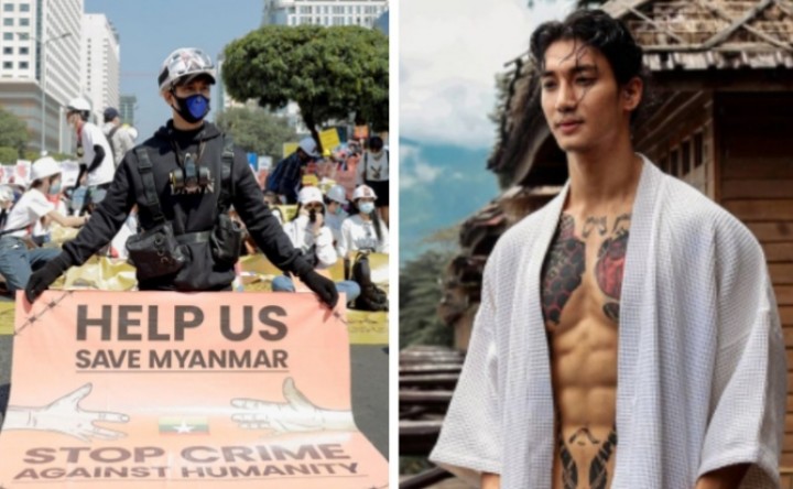 Aktor Ganteng Myanmar Paing Takhon Diincar Aparat Gara-gara Ikut Protes Kudeta Militer (foto/int) 