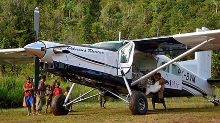 Salah satu pesawat milik maskapai Susi Air yang beroperasi di kawasan Papua. Foto: int 