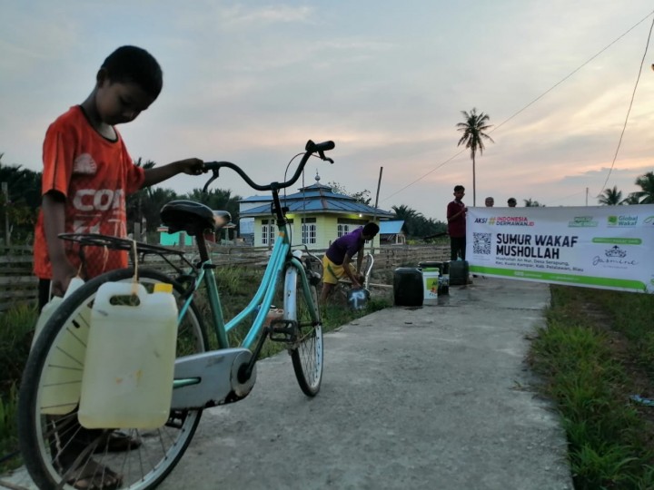 Manfaat Sumur Wakaf di Serapung Semakin Meluas (foto/ist) 