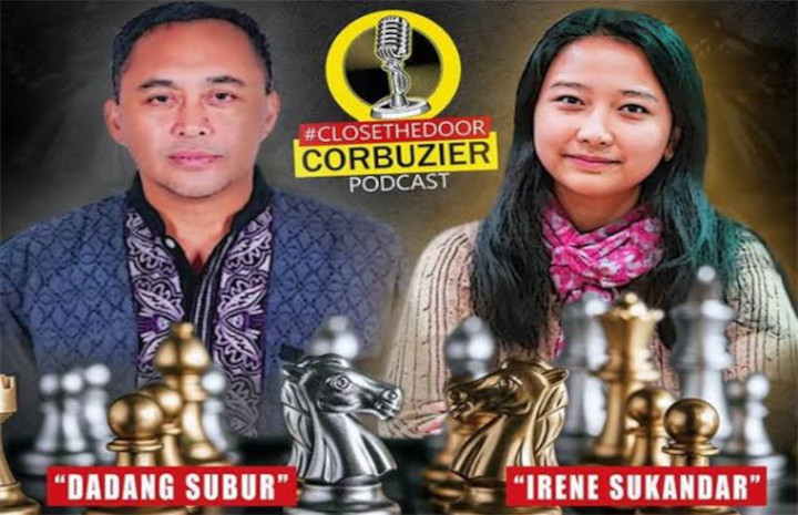 Poster eksibisi catur Dewa Kipas vs Grand Master putri Indonesia Irene Kharisma Sukandar. Foto: Twitter