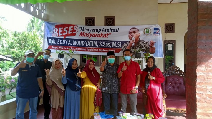 Reses anggota DPRD Riau, Eddy Yatim di Dumai