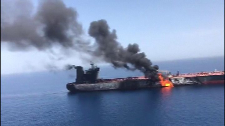 Penyerangan kapal tanker di Teluk Persia beberapa waktu lalu