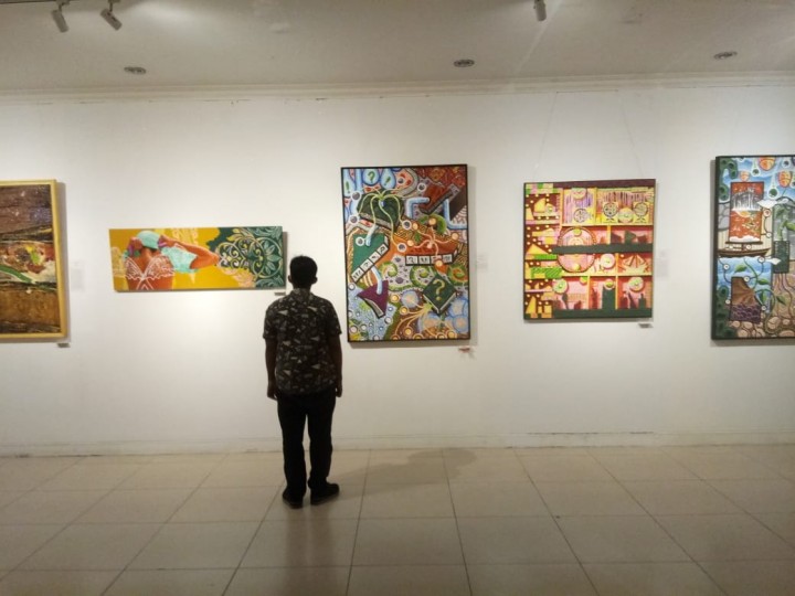 Komite Seni Rupa Dewan Kesenian Riau menaja Pameran Karya Seni Rupa di awal tahun 2021
