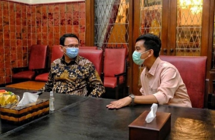 Gibran Rakabuming Ditemui Ahok di Solo, Netizen: 2024 Next Gubernur Jakarta (foto/int) 