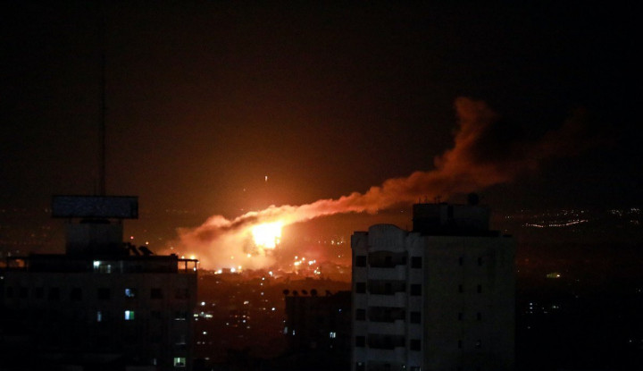 Serangan roket Isarel di Gaza