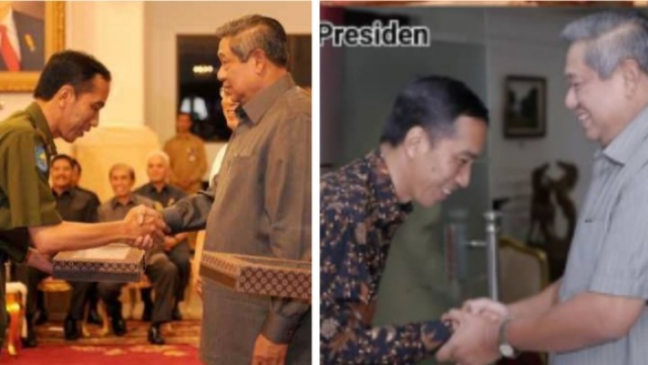 Viral Pertemuan Jokowi Sebelum Jadi Presiden Dengan SBY, Netizen Salah Fokus Soal Ini (foto/int) 