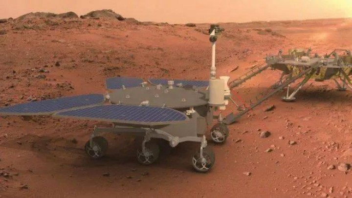 Kapal penjelajah milik China mendarat di Mars