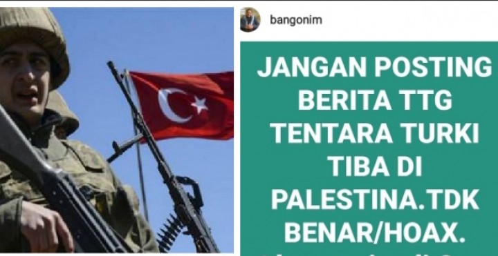 Aktivis Gaza Sebut Kabar Tentara Turki Tiba di Palestina Merupakan Hoax (foto/int) 