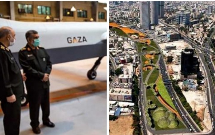 Garda Revolusi Iran Pamer Drone Tempur Gaza, Bisa Bawa 13 Bom dan Diklaim Bisa Sampai Tel Aviv Israel (foto/int) 