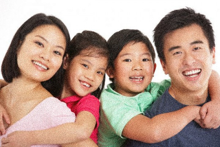 Ilustrasi keluarga China