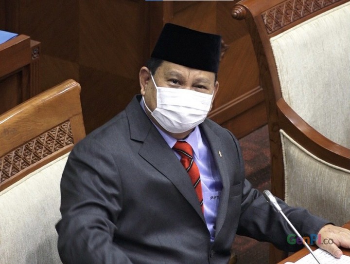 Ketua umum Partai Gerindra yang juga Menteri Pertahanan RI Prabowo Subianto