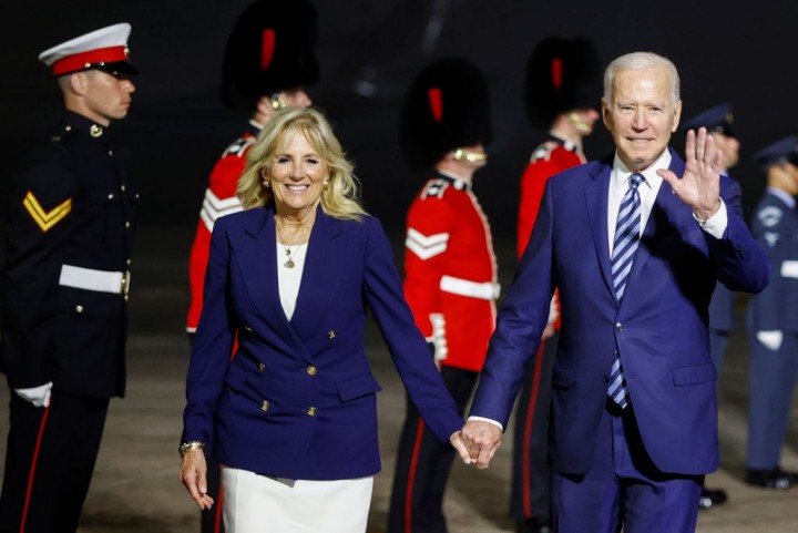 Presiden Joe Biden dan istrinya, Jill Biden