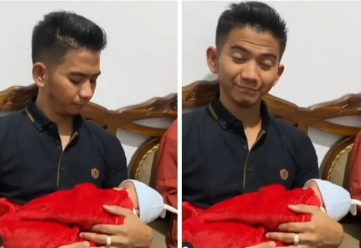 Video Rizky DA Gendong Anak Nadya Mustika, Netizen: Ditunggu Foto Bertiga (foto/int) 