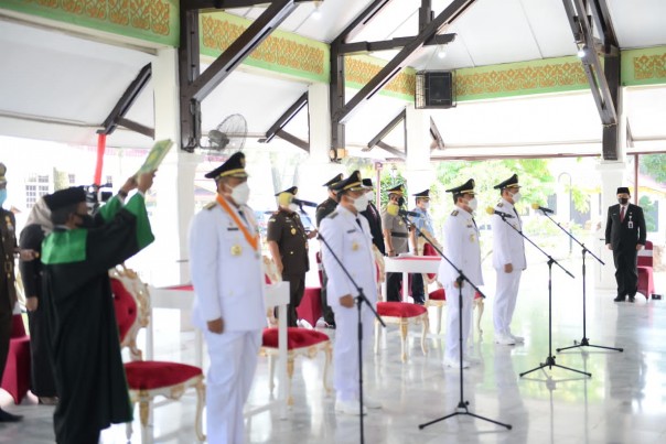 Hari Ini, Bupati Dan Wakil Bupati Siak Dilantik Oleh Gubernur Riau (foto/lin) 