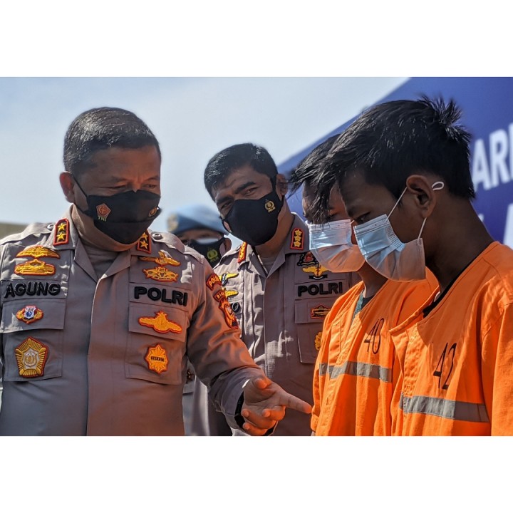 Kapolda Riau Irjen Agung SIE, usai jumpa pers pengungkapan kasus peredaran 19 Kilogram Sabu serta 500 butir Ekstasi.