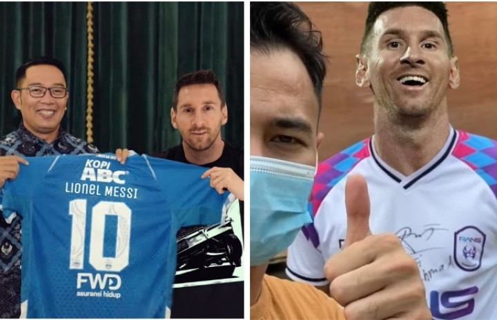 Kontrak di Barcelona Berakhir, Netizen Berandai-andai Lionel Messi Pindah ke Persib Bandung Hingga Rans FC (foto/int) 