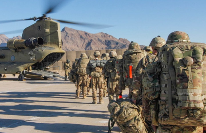 Militer Amerika Serikat pulang kampung. Foto: Internet