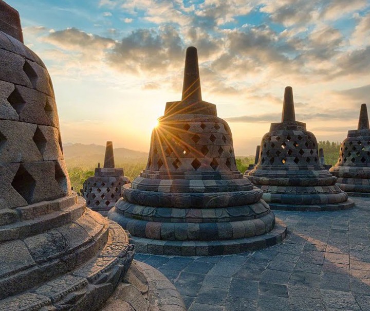 Penampakan Candi Borobudur. Foto: Internet