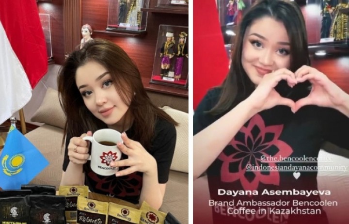 Lama Tak Terdengar Kabar, Ternyata Dayana Gadis Cantik Kazakhstan Jadi Brand Ambassador Produk Indonesia (foto/int) 