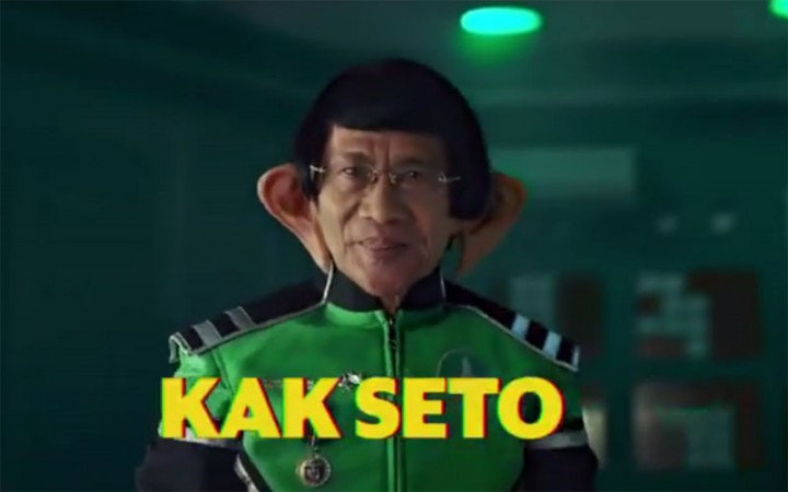 Tangkapan gambar ketika Kak Seto menjadi salah satu bintang iklan Grab. Sumber: YouTube