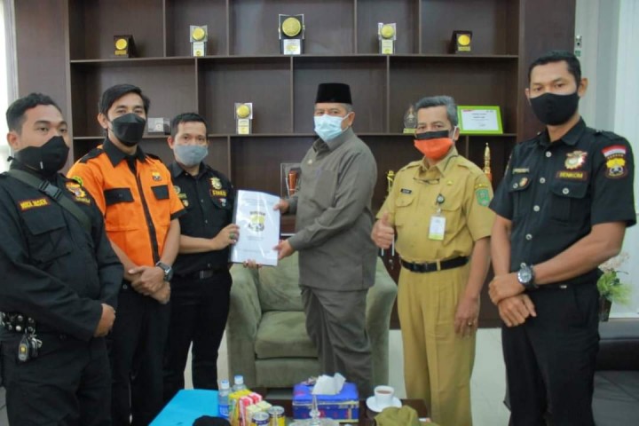 Bupati Siak Sambut Kunjungan Ketua Senk Mitra Polri Kabupaten Siak (foto/lin)