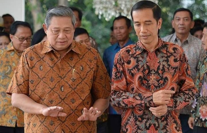 Momen Akrab SBY dan Jokowi, Netizen: Duo Terbaik Militer dan Sipil (foto/int)