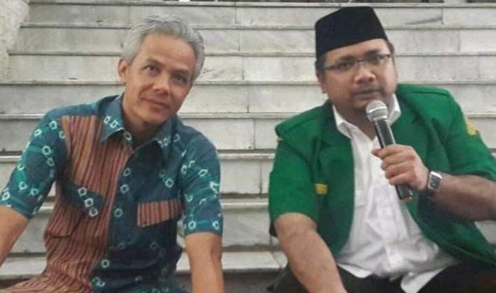 Momen Akrab Ganjar Pranowo Dengan Gus Yaqut, Netizen: Cocok Nasionalis dan Religius (foto/int)