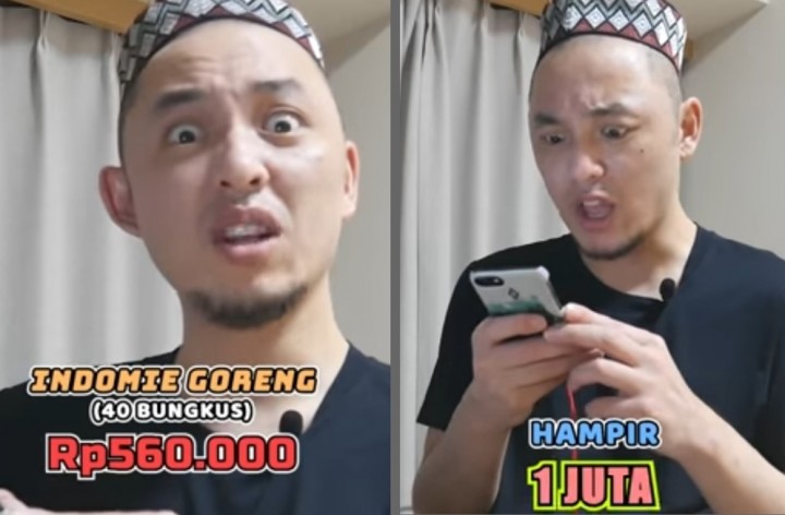 Kaget Harga Indomie di Jepang Hampir Rp1 Juta, Komedian Daisuke: Aku Enggak Jadi Beli Makanan Indonesia (foto/int)