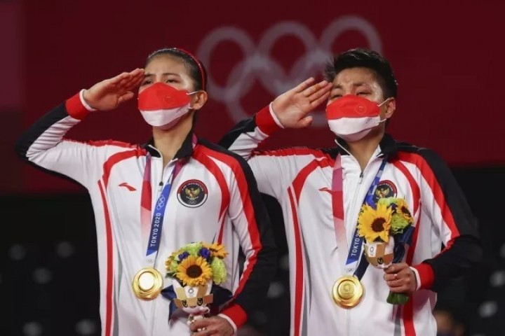 Greysia Polii dan Aprilia Rahayu berhasil raih emas di Olimpiade Tokyo 2020