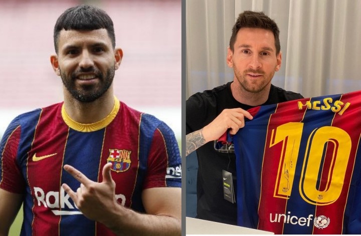 Sergio Aguero Tak Berani Pakai Jersey Nomor 10 Peninggalan Lionel Messi, Ini Alasannya (foto/int)